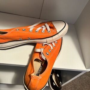Orange men’s converse shoes